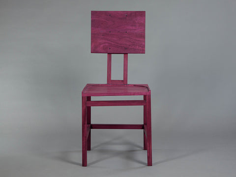 Simple purpleheart chair