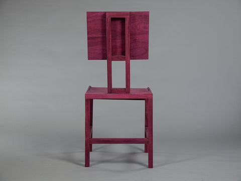 Simple purpleheart chair