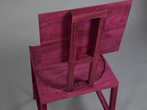 Simple purpleheart chair