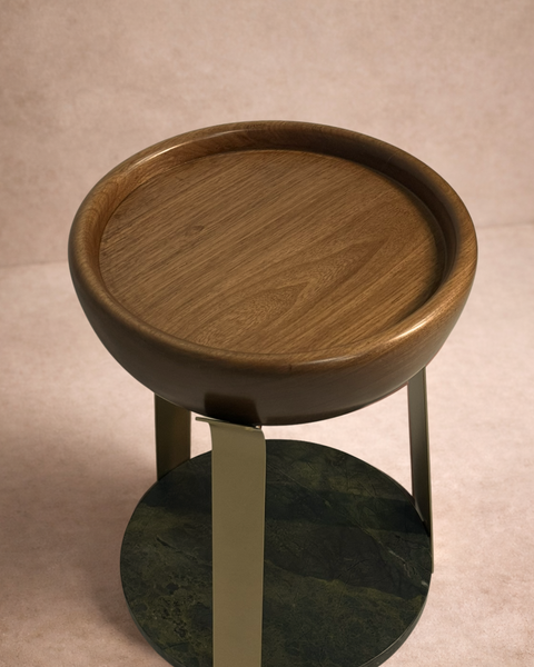 Art deco tropical side table