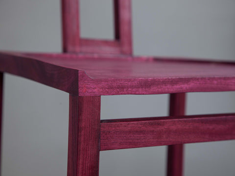 Simple purpleheart chair
