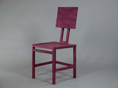 Simple purpleheart chair